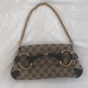 Gucci print purse